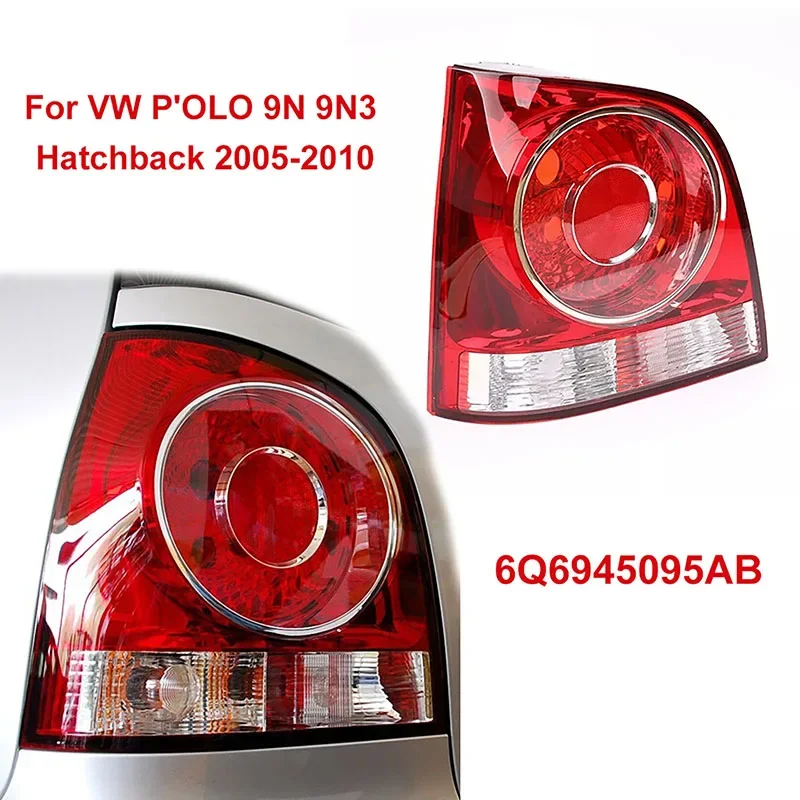 Zespół tylnej lampy, światło stopu w tylnym zderzaku, światło sygnałowe pasuje do Volkswagen P'OLO 9N 9N3 Hatchback 2005-2010 6Q6945095AB, 6Q6945096AB — zdjęcie 4