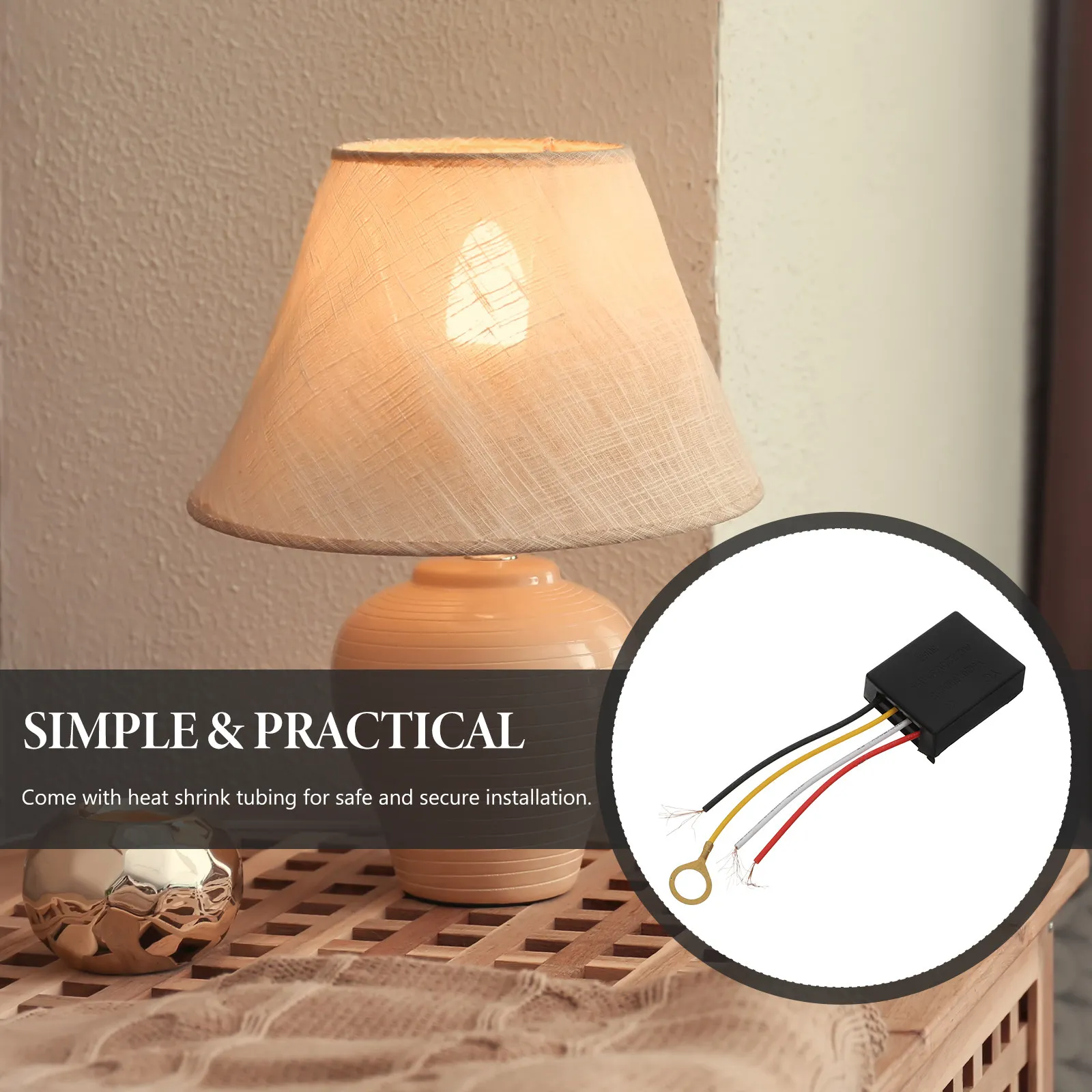 Touch Dimmer Switch for Dimmable LED Bulbs Smooth Brightness Control Modern Desk Lamp Accessory