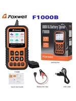 New+ Foxwell F1000B CAN OBDII/EOBD Code Reader & Battery Tester 2 in 1 12V Battery Analyzer OBD Code Reader PK BT705 BT715 BT780