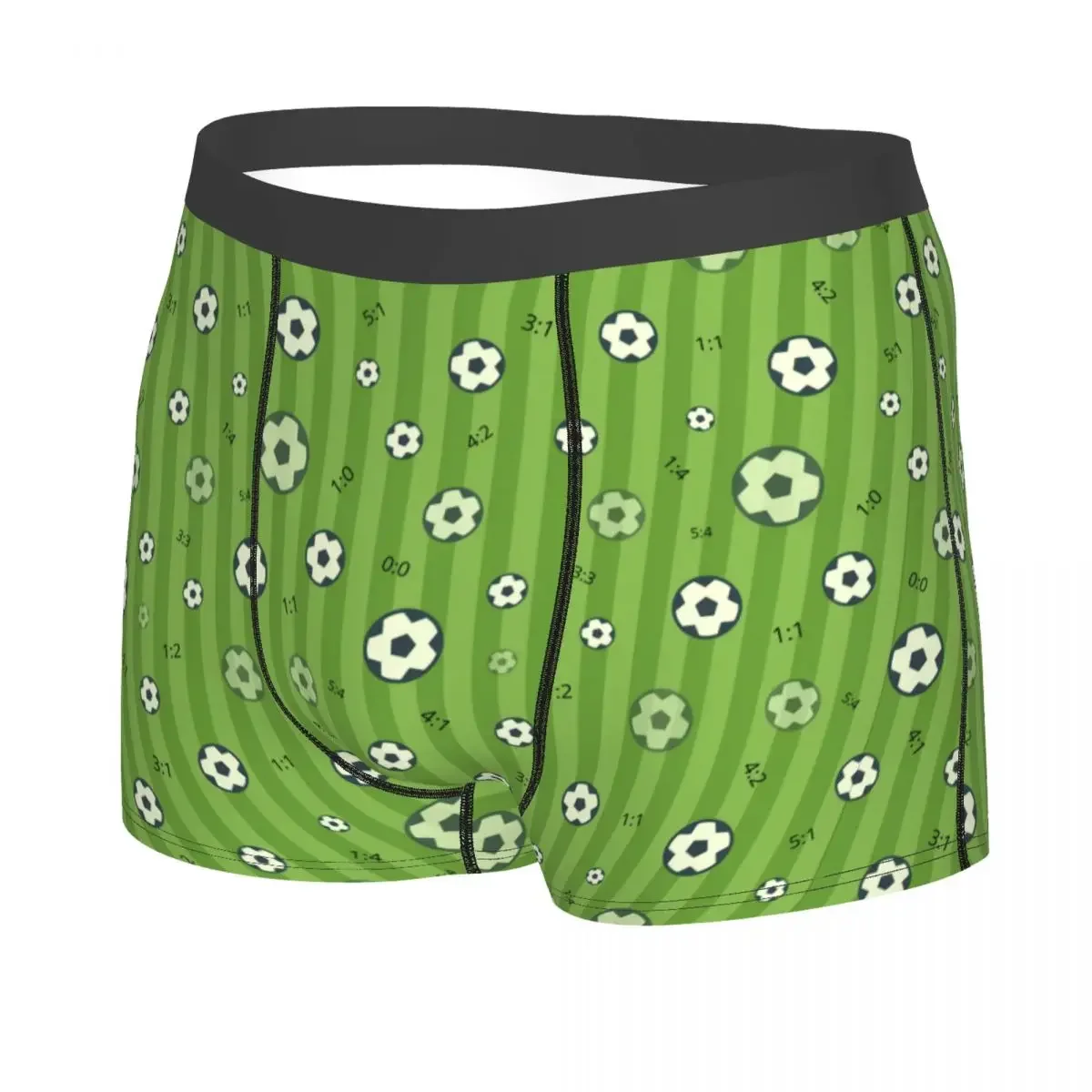 Custom Male Funny Soccer Balls Lover Football Pattern Underwear Sports Gift Boxer Briefs Soft Shorts Panties Underpants