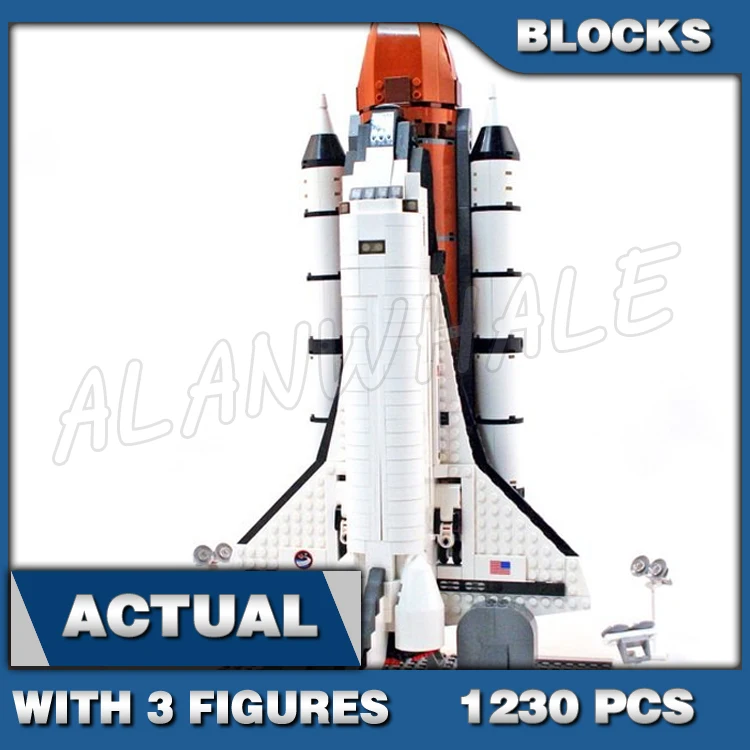 1230pcs Creator Expert Shuttle Expedition Space Mission Maintenance Vehicle 16014 Building Blocks toys Compatible With Model