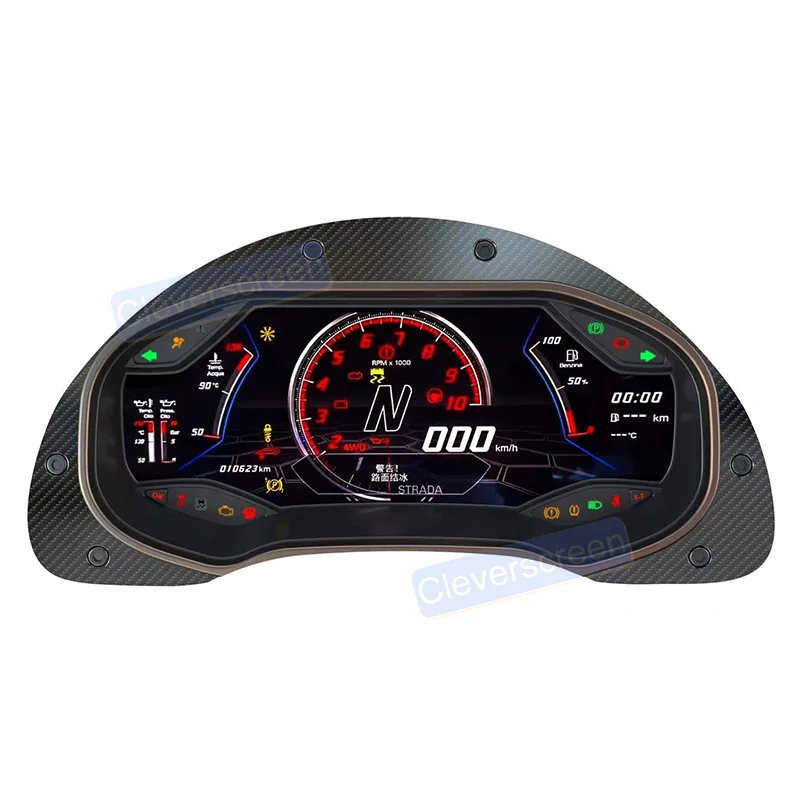 

12.3 Inch Car Dashboard Digital Cluster Virtual Cockpit LCD Screen for 2003-2013 Lamborghini Gallardo Speed Meter Dashboard