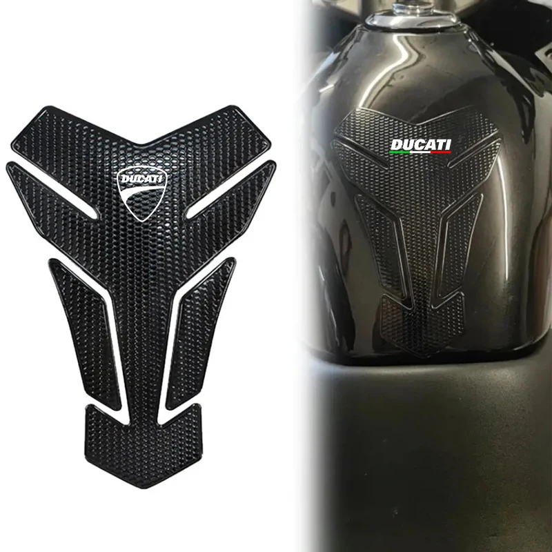 FOR Ducati V2 V4 400 620 695 696 796 821 Monster 899 959 1199 1299 Fiber Motorcycle Fuel Tank Pad Cover Protector Decal Sticker