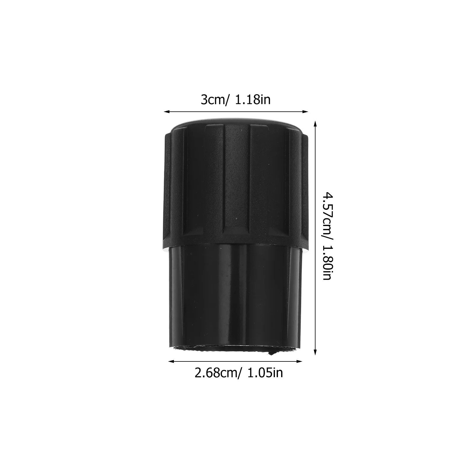 Plugue de extremidade de saxofone de plástico 24.5mm de diâmetro interno preto para alto tenor sax instrumento acessório bocal tampa ferramenta
