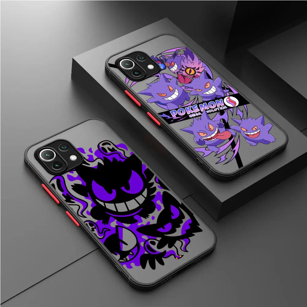 Pokemon Gengar Cool Case For Xiaoimi Poco X3 NFC 11T Pro 11 Lite X5 X4 12 13 9T 12X F3 M5 C40 C50 C51 Funda Back Phone Cover