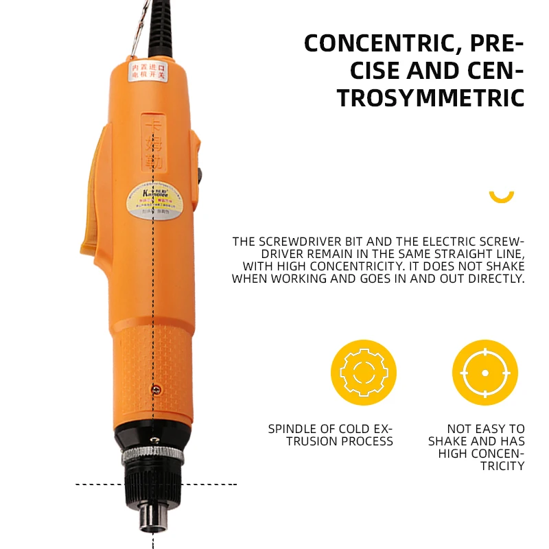 Electric Screwdriver Handheld 4mm 5mm 6mm 6.35mm 36V Fully Automatic Electric Screw Driver in Screw Bit Tool with 2PCS bits kit