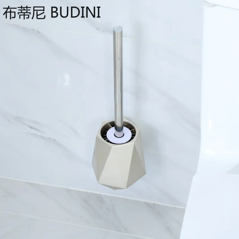 Nordic TPR Silicone Head Toilet Brush Floor-Standing Or Wall-Mounted Toilet Brush Holder Cleaning Brush Bathroom Accessories