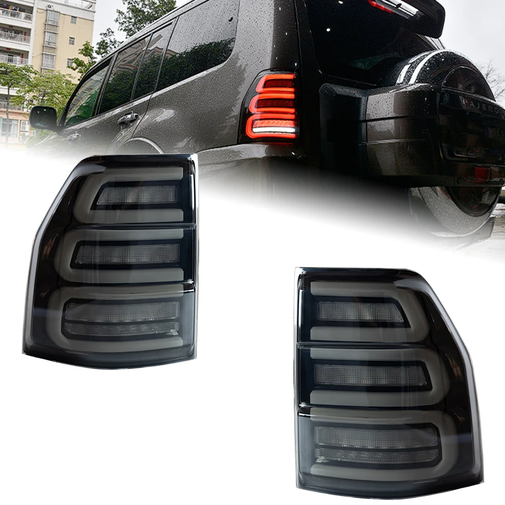

AKD Car Accessories Rear Lamp for Pajero V93 Tail Lights 2006-2020 Pajero V97 LED Tail Light V87 DRL Brake Signal Reverse