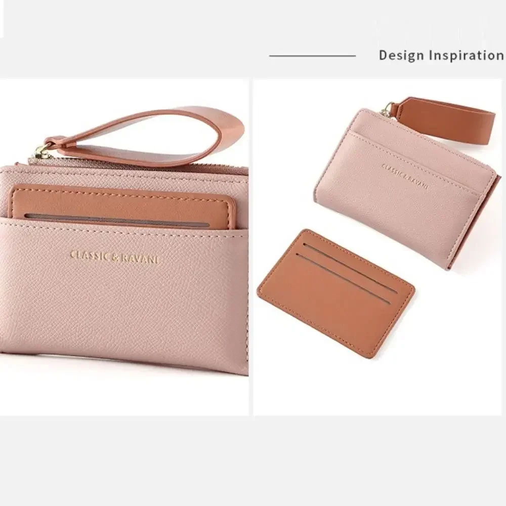 جديد المحمولة المرأة المحفظة بو الجلود متعددة الأغراض محفظة نسائية للعملات المعدنية سستة تخزين بلون حامل بطاقة محفظة للعملة المعدنية