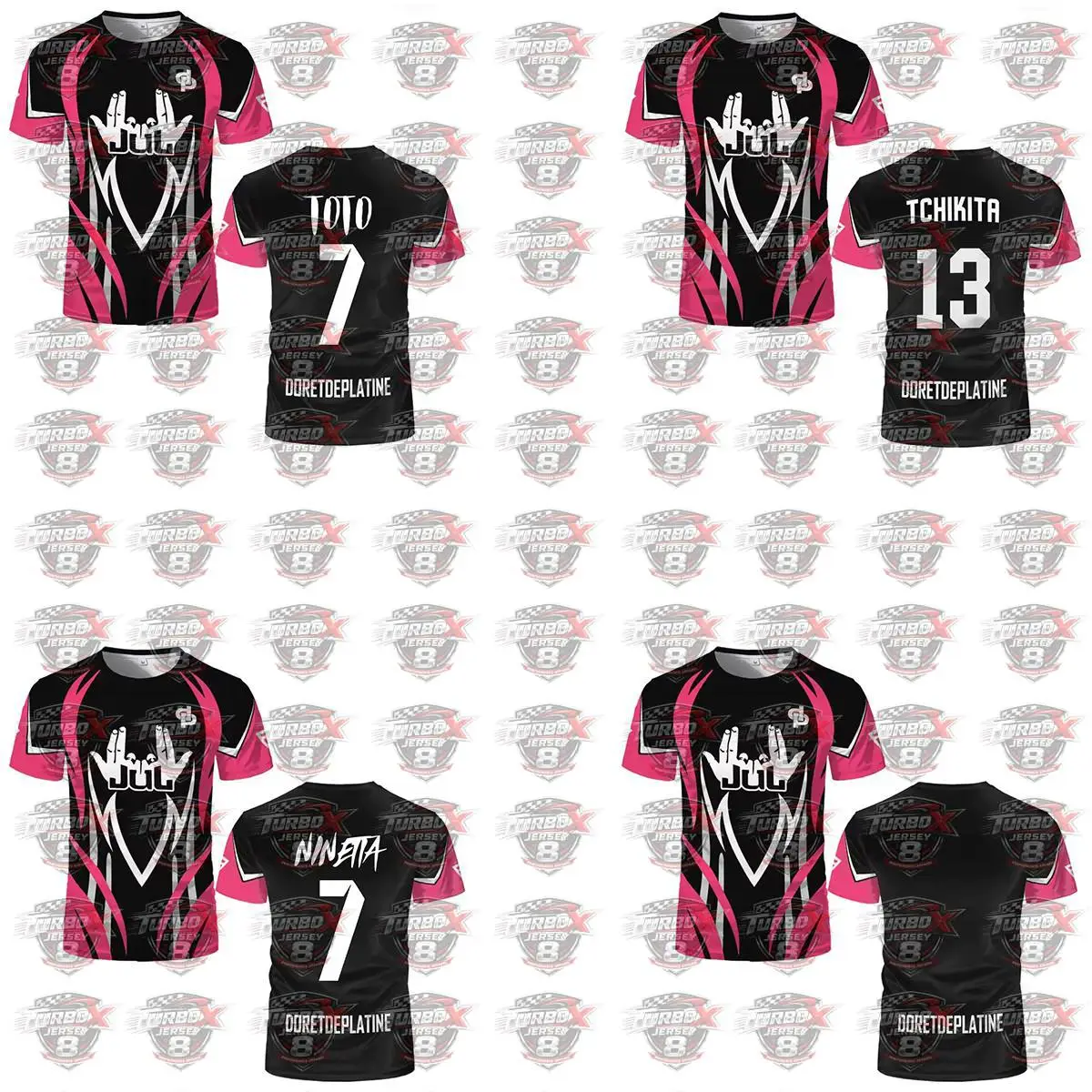 2026 New Jul T-shirts Ninetta Toto  Pink Breathable Training Dp Football Jerseys Summer Fashion Casual Sports French Rapper Tees