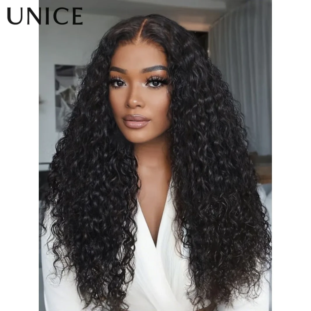 

UNice Bye-Bye Knots™ 7x5 Lace Mixed Curls Human Hair Wig with Invisi Drawstring