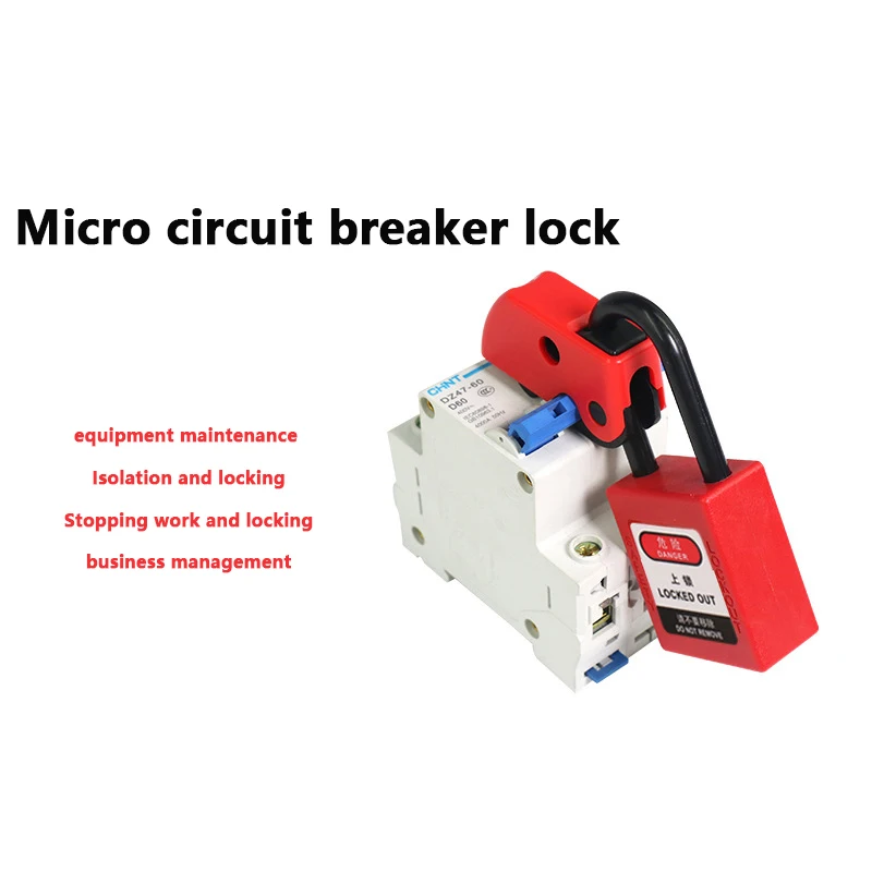 universal MCB lockout lock dog, MCB lock toggle lock safety circuit breaker lock masterlock