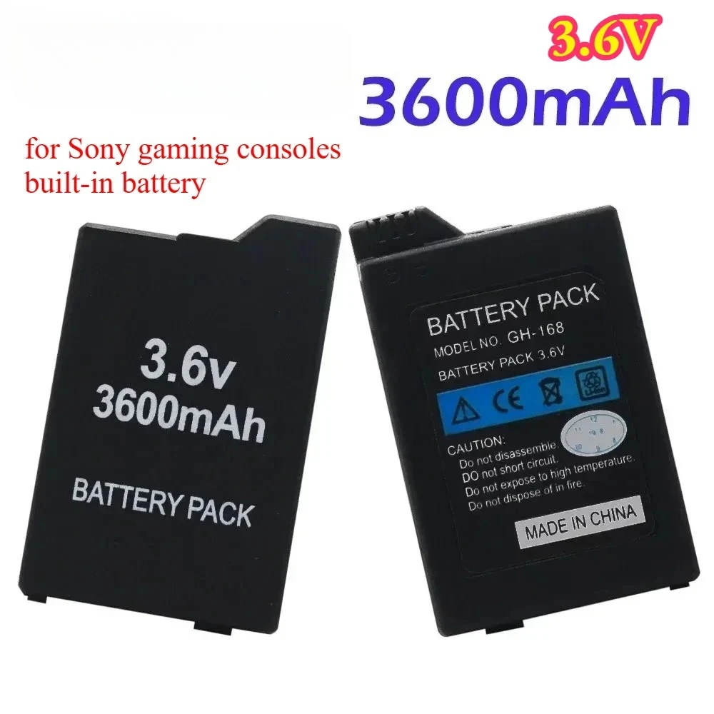 بطارية مدمجة PSP2000/3000 3.6 فولت 3600 مللي أمبير في الساعة بطاريات ذات سعة كبيرة لبطاريات PSP 2th PSP2000/3000/3004 وحدات تحكم الألعاب المضيفة