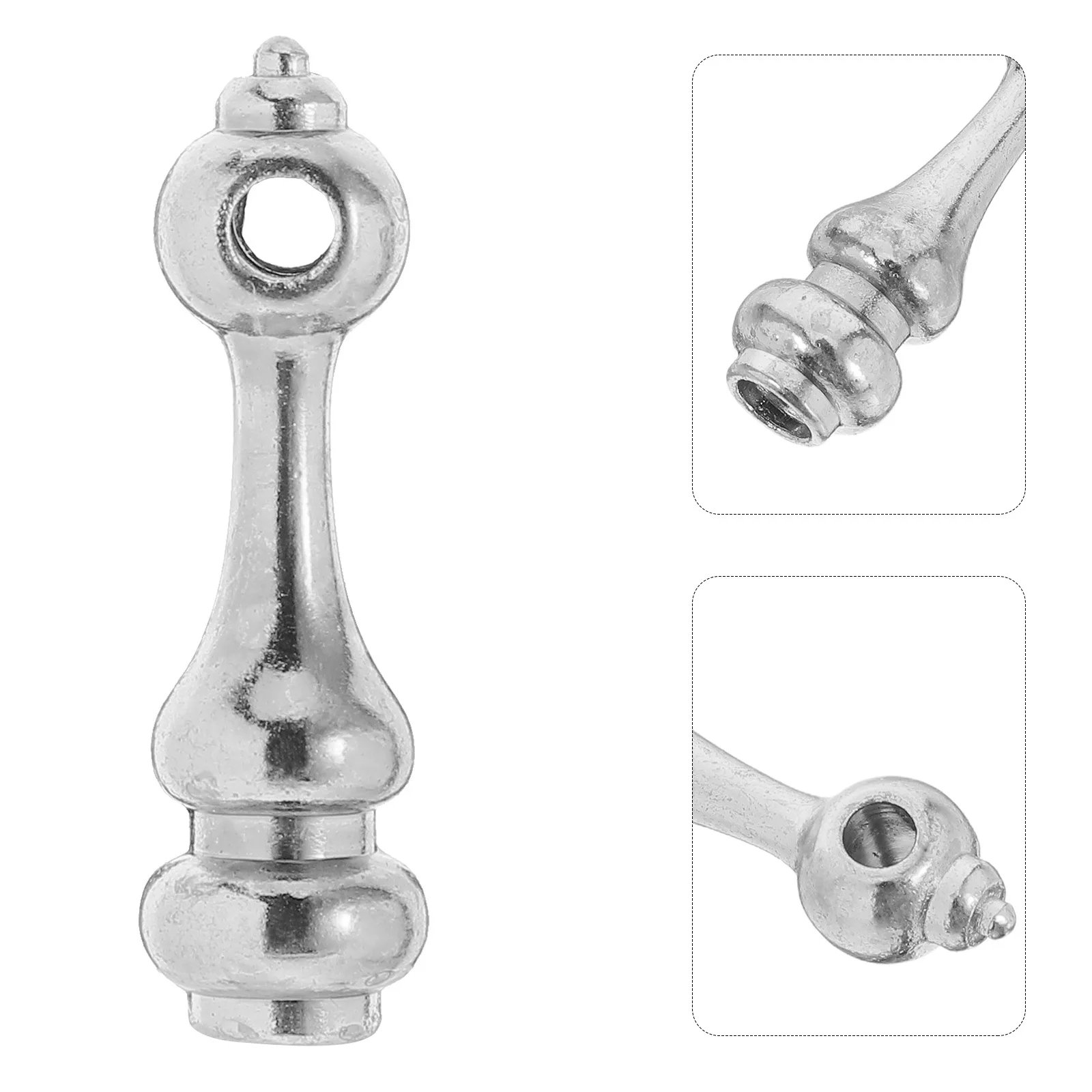 

10Pcs Fence Post Connectors Zinc Alloy Gourd Head Design for Glass Railing Wine Cabinet Cart Furniture Hardware Accessories