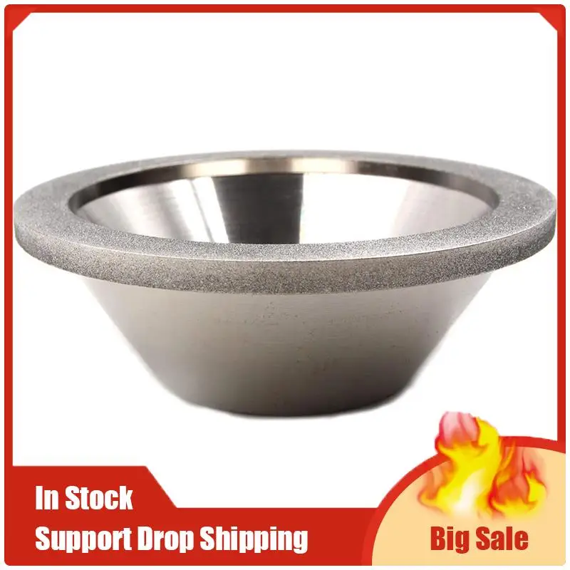 

100X32X20X10X5 Silver Grinding Wheel For Alloy Blade Tungsten Bowl Shaped Diamond Grinding Wheel