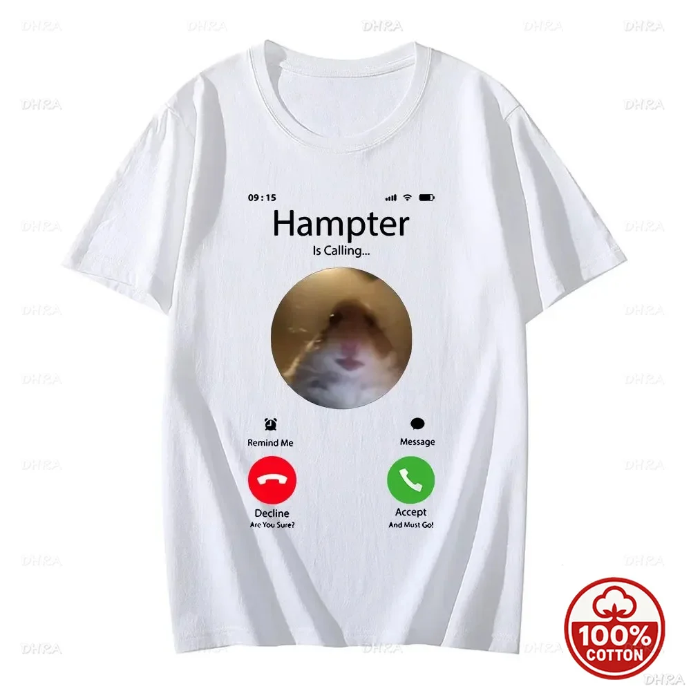 Funny Hampter T-Shirt Vintage Meme Graphic Print Top