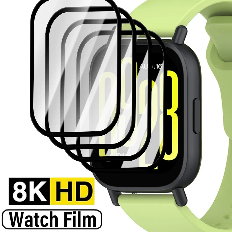 3D Curved Clear Screen Protector For Redmi Watch 5/5 Lite Full Cover Anti Fingerprint Potevtive Films Smartwatch Accessories