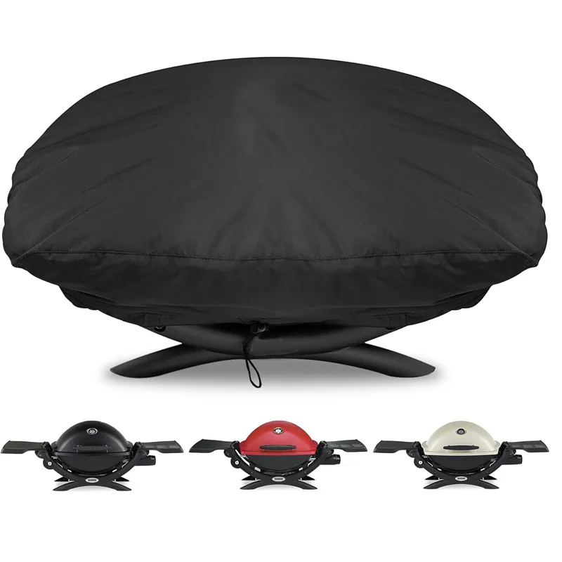 Outdoor Gas Grill Heavy-Duty Protective Cover, Perfectly Matches Weber Q1000 & Q2000 Series, Barbecue Essential