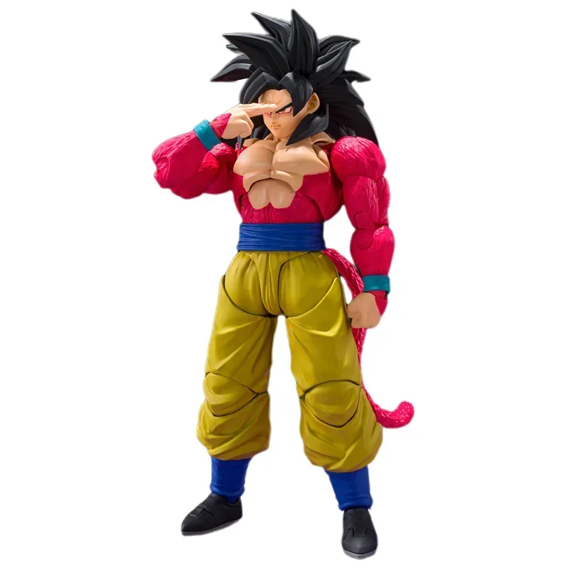 In Stock Original Bandai S.H.Figuarts SHF Dragon Ball GT Super Saiyan 4 Son Goku Anime Action Figure Model Toys Gifts For Kids