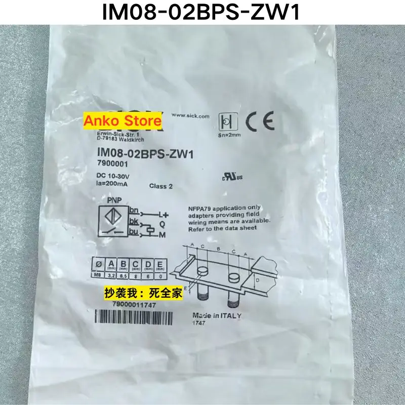 

Brand-new IM08-02BPS-ZW1 proximity switch 7900001