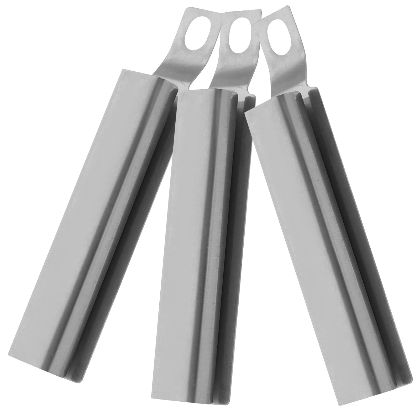 

3 Pcs Steel Burner Tubes Portable Stainless Steel Burner Tubs BBQ Parts Grill Replacement Fire Tube Camping Hiking Accessories