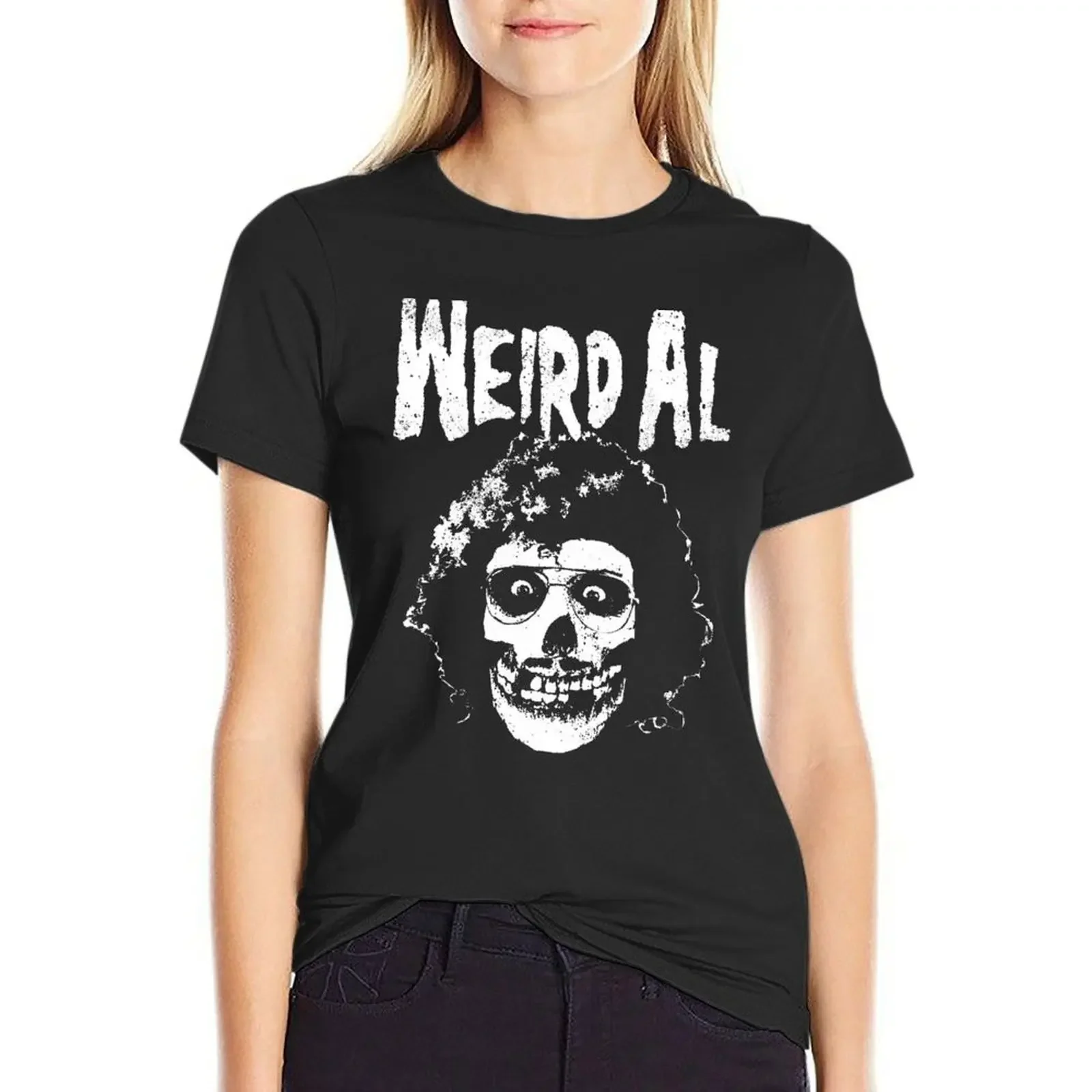 

Weird Al meets the Misfits - White T-shirt female kawaii clothes summer clothes Women t-shirts