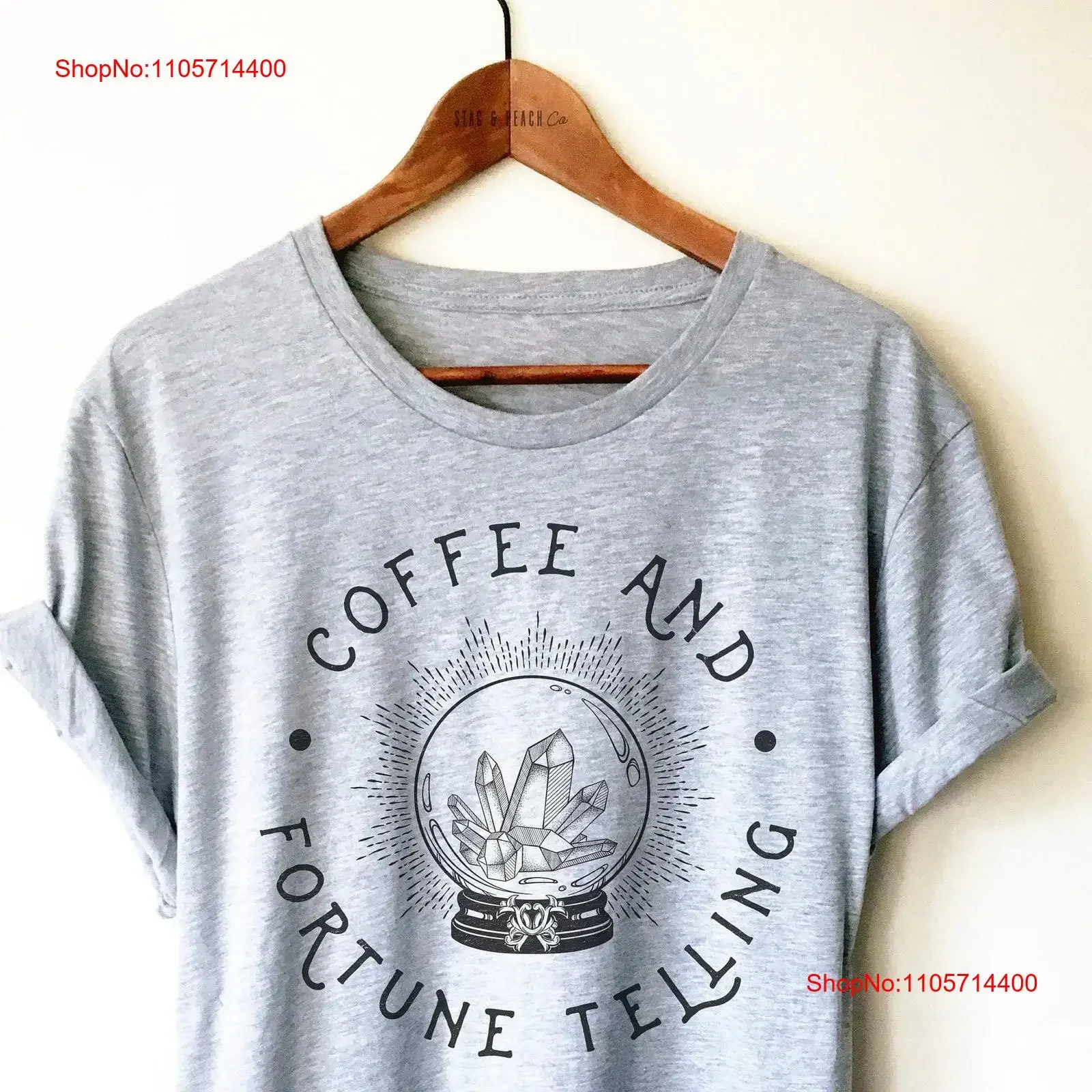 Fortune Teller T Shirt Palm Reading Reader Psychic Witch Coffee Telling vintage Washed Stretched streetwear Stylish Soft
