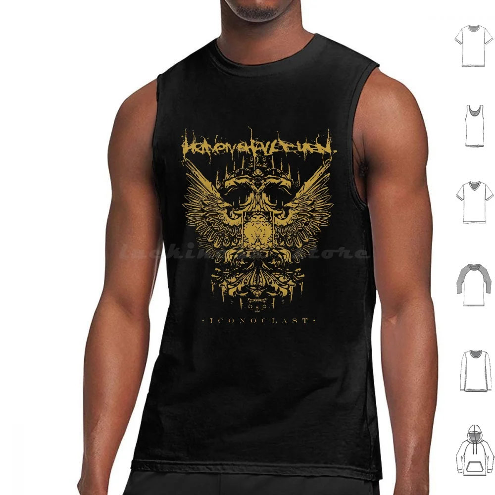 Heaven Shall Burn Tank Tops Vest Sleeveless Burzum Heaven Shall Burn Black Metal Band Death Metal Band Emperor Kreator Napalm