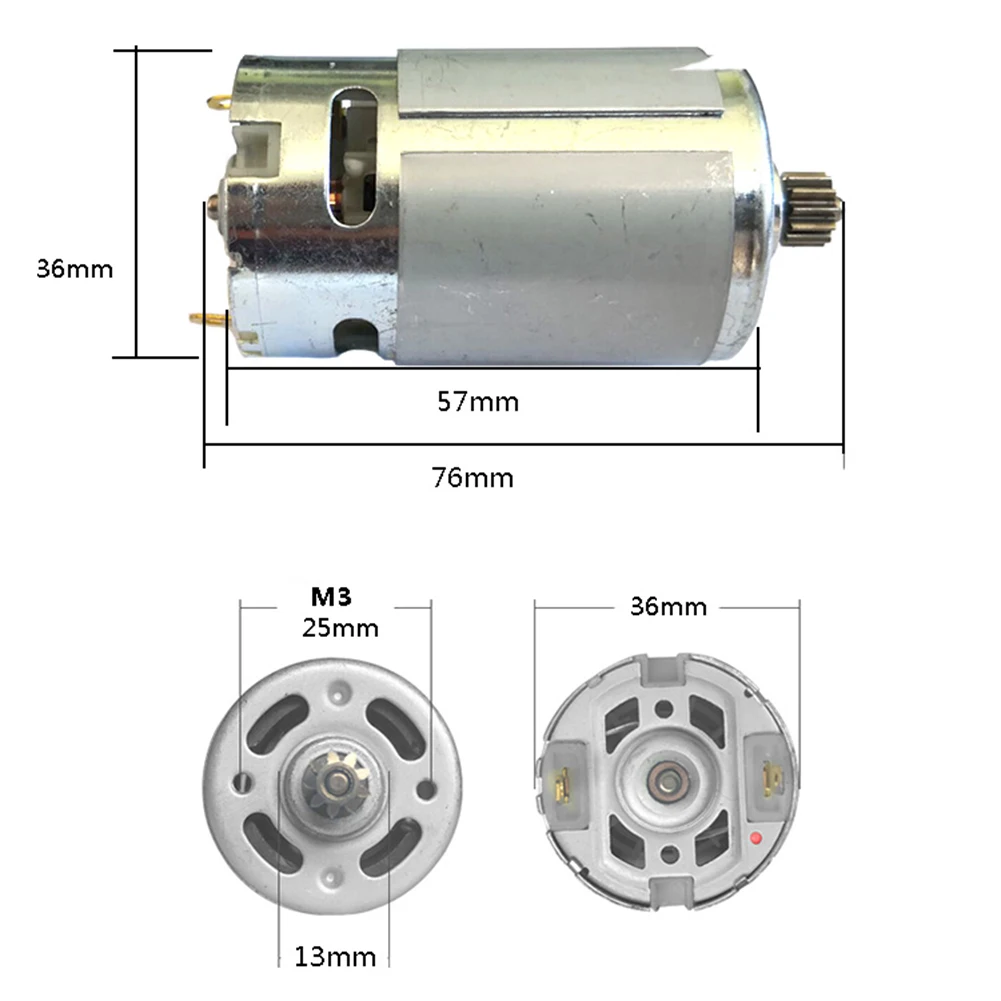 High Power Electric Drill Motor For RS550 Model 10 8V/12V/14 4V Hand Drill Long Lasting Performance Guaranteed