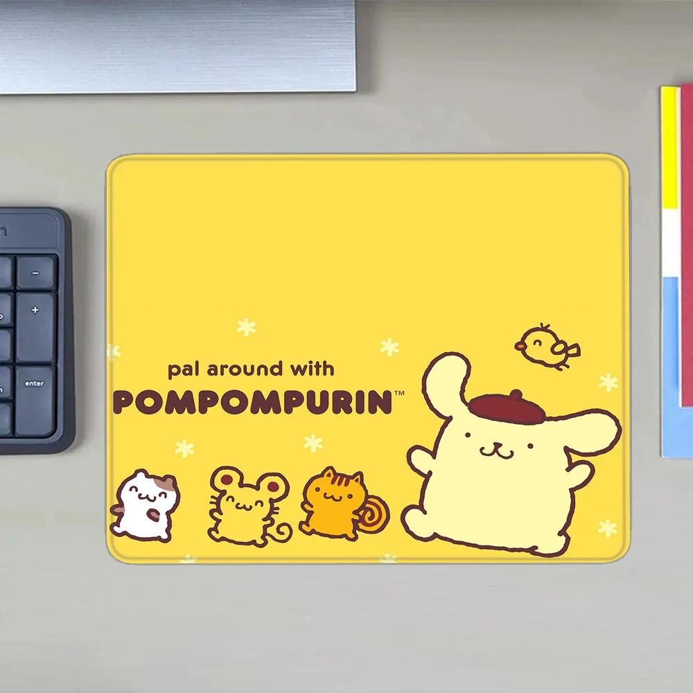 Cartoon Pompompurin Cinnamoroll Gaming Mouse Pad XS Small Mousepad For PC Gamer Desktop Decoration Office Mouse Mat Deskmat Rug