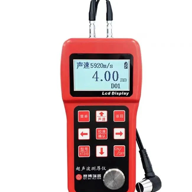 XT180/XT210/XT500 High-precision digital display ultrasonic thickness gauge metal fiberglass pipe plate thickness measurement