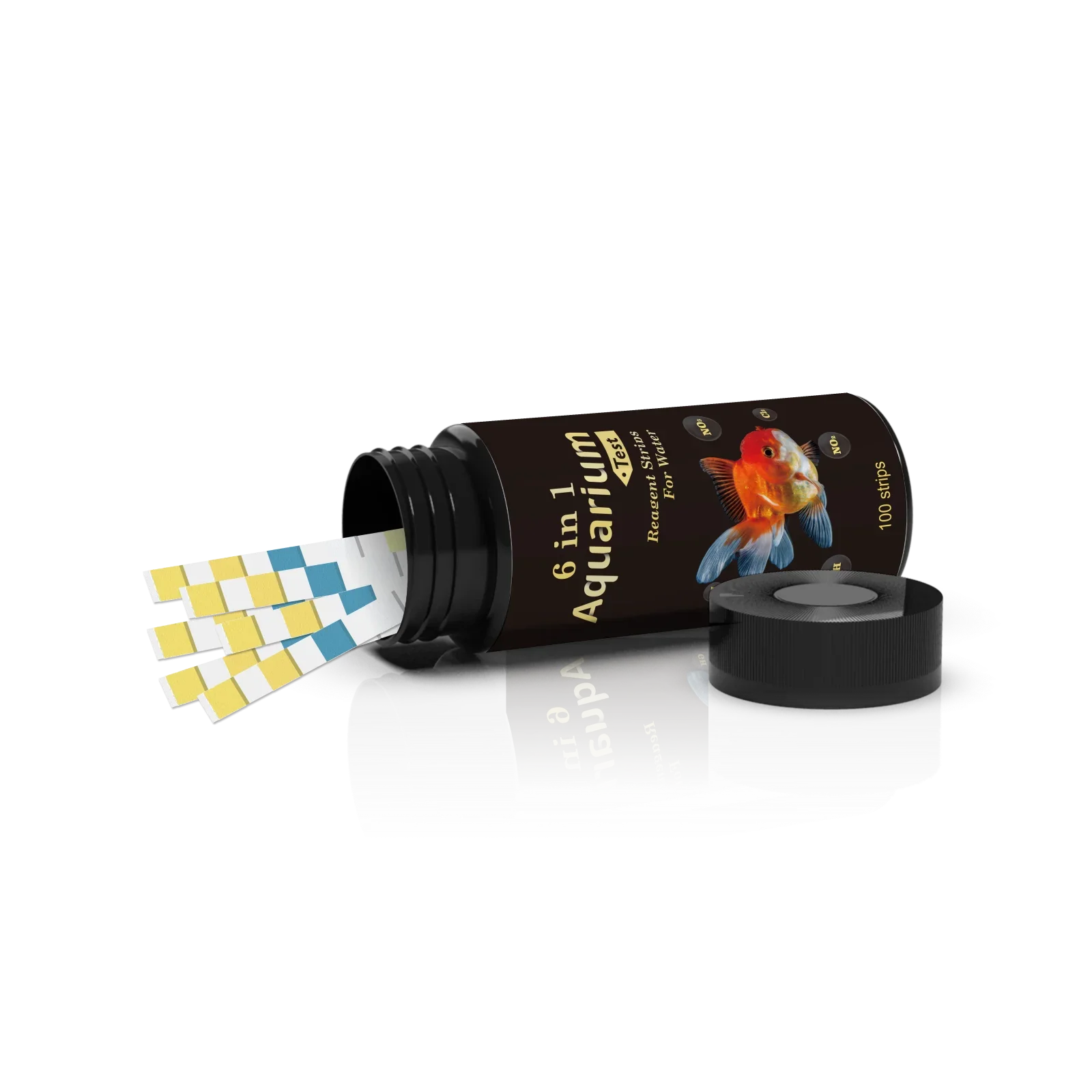 Aquarium Water Test Paper 6 in 1 Water Quality Test Strips with 6 Parameters One Time