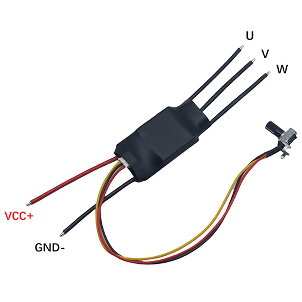 DC7-24V BLDC 3 Phase Brushless Motor Driver 300W Max Pump Motor Drive Module DC Speed Controller Regulator with Potentiometer
