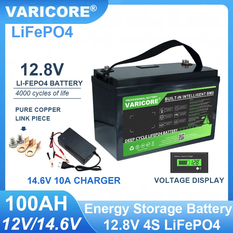 12V/12.8V 100Ah Lif…