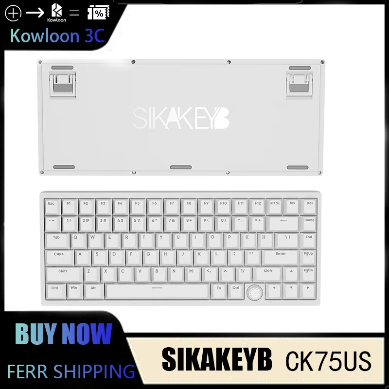 SIKAKEYB Mechanical Keyboard CK75US Magnetic Switch Translucent Keycaps RT Mode Gaming Native 8k RT Esport  Low Latency GATERON