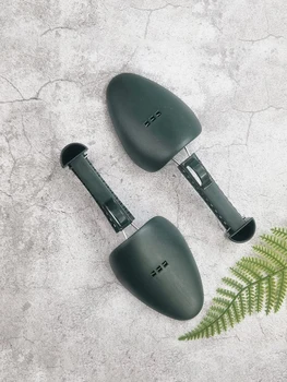 1 paio di alberi per scarpe in plastica regolabili neri unisex, scarpe in pelle PU dura, modellanti per scarpe sportive, barelle per scarpe, copriscarpe.