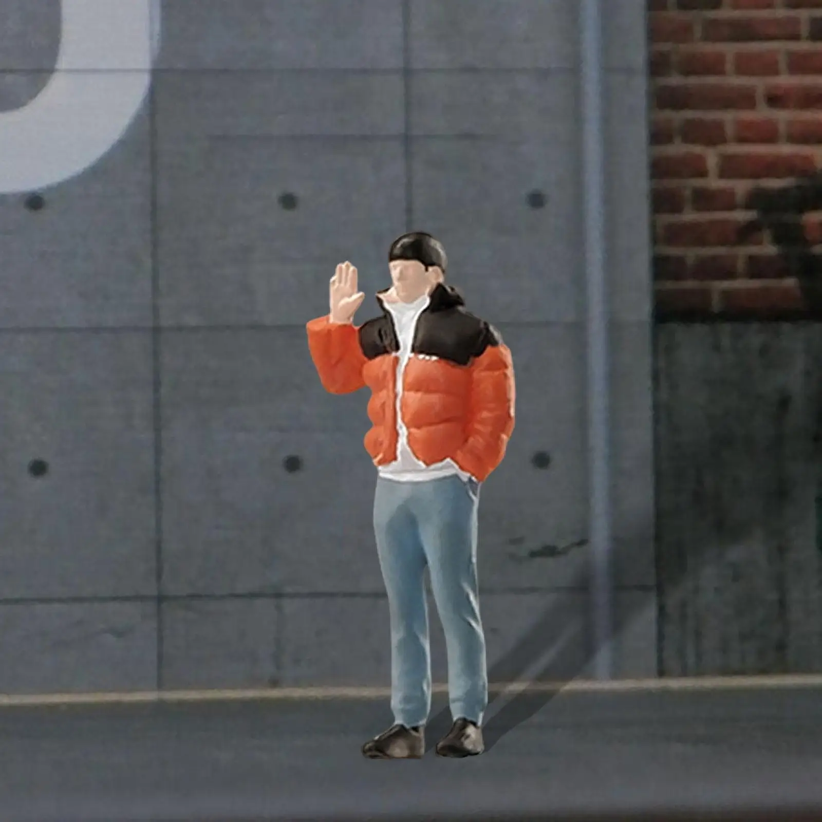 Figuras de Diorama de personas a escala 1/64 para accesorios de escena en miniatura