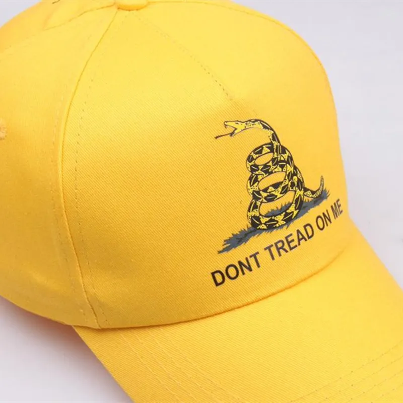 [SMOLDER]New Arrival Dont Tread On Me Tea Party Snake Print Snapback Hat Trucker Outdoor Baseball Caps