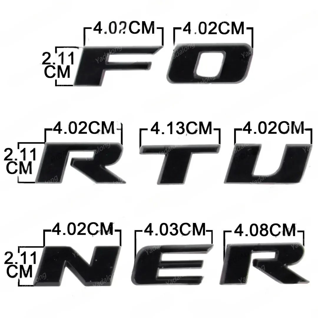Auto 3D Logo Aufkleber ABS Motorhaube Haube Emblem 3D Logo Brief Außen Dekoration Auto Aufkleber Trim Für Toyota Fortuner – Detail 5