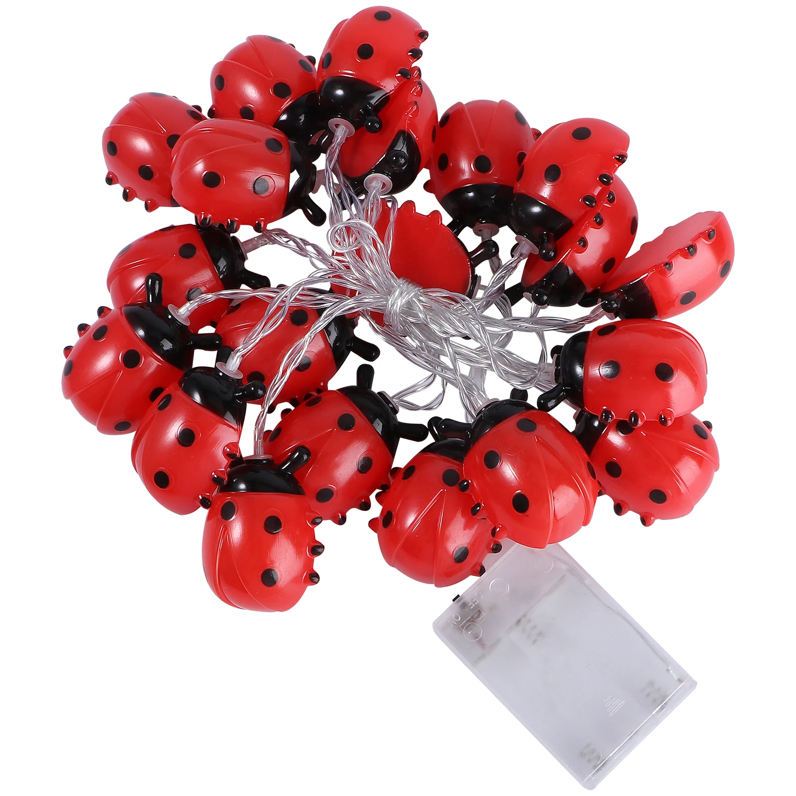 Waterproof LED Light String Lights Outdoor Mini Ladybug Cartoon Lamp for outside Ladybugs Garden