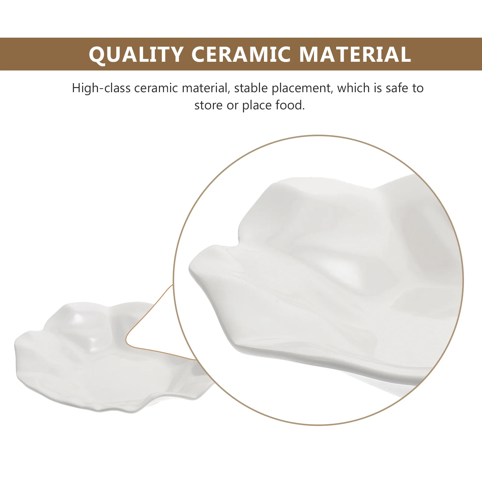 

1Pcs Irregular Fold Ceramic Food Plate Small Size Creative Food Tray Elegant Design Afternoon Tea Tableware Irregular Fold Dish