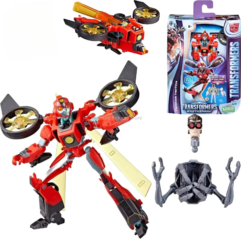 Auf Lager Transformers ES Earthspark Enhanced Level Terran Twitch Action Figure Collection Modell Spielzeug Geschenk