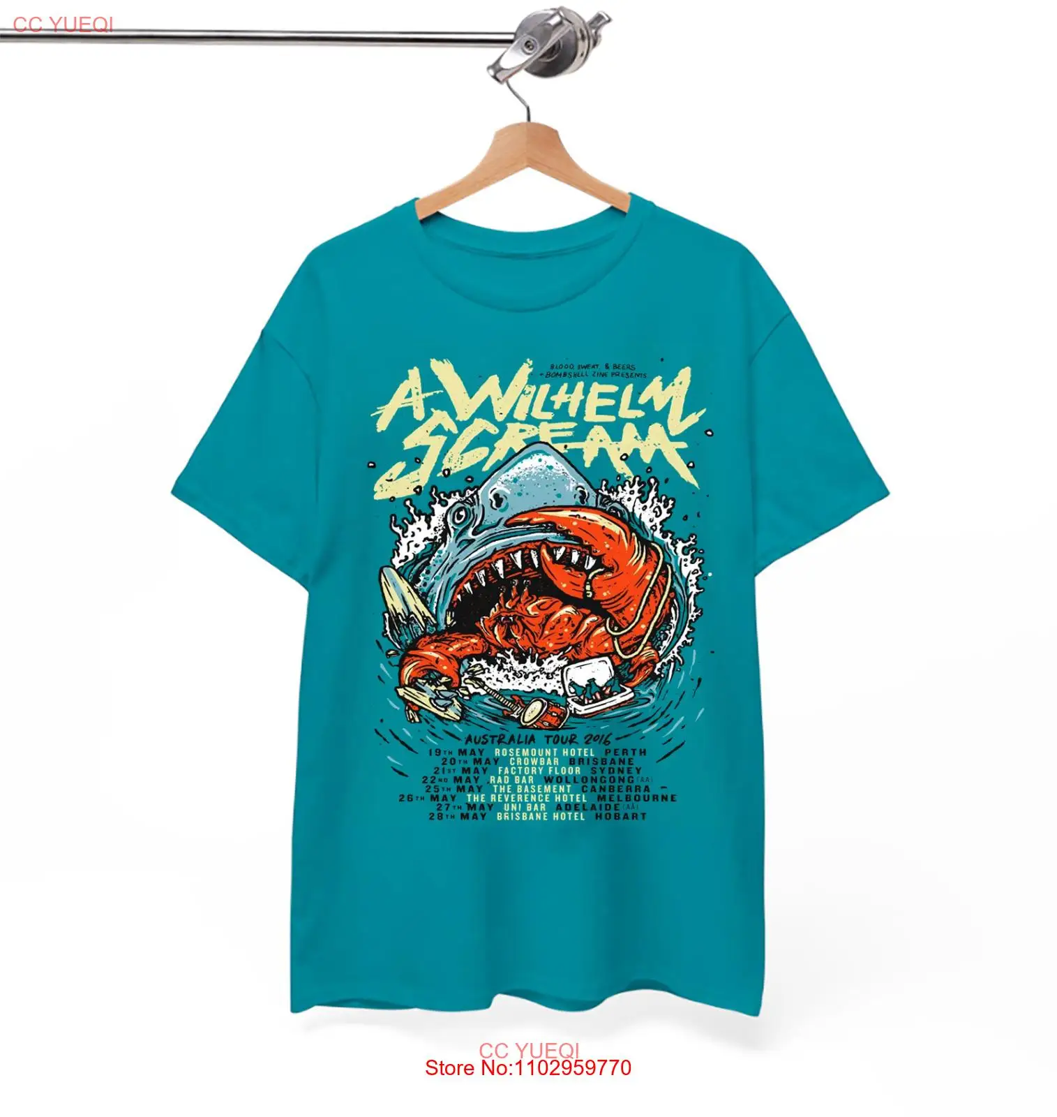 Футболка Вильгельм крик Австралия Тур 2016 подарок для фаната от S до 5XL GC1873