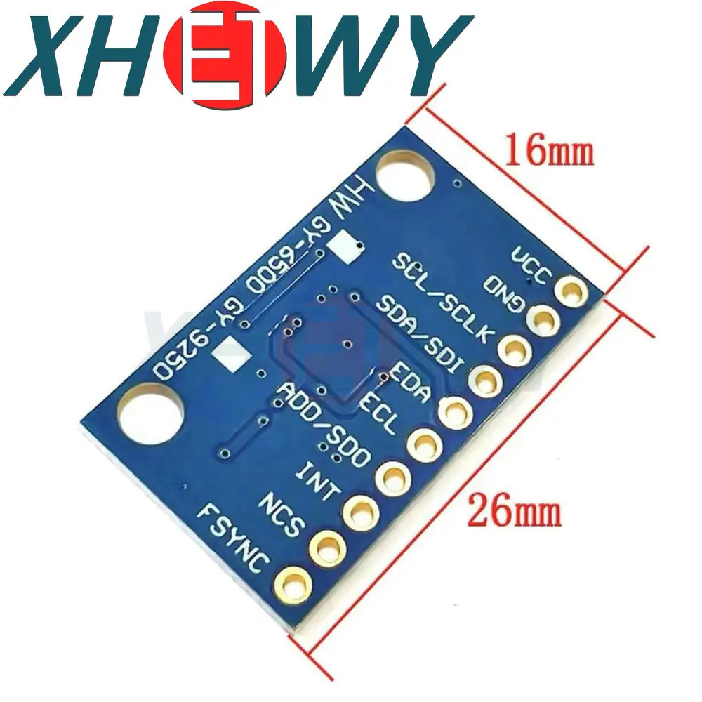 Spi/Iic GY-9250 Mpu 9250 MPU-9250 9-assige Houding Gyro + Versneller Magnetometer Sensormodule Mpu9250