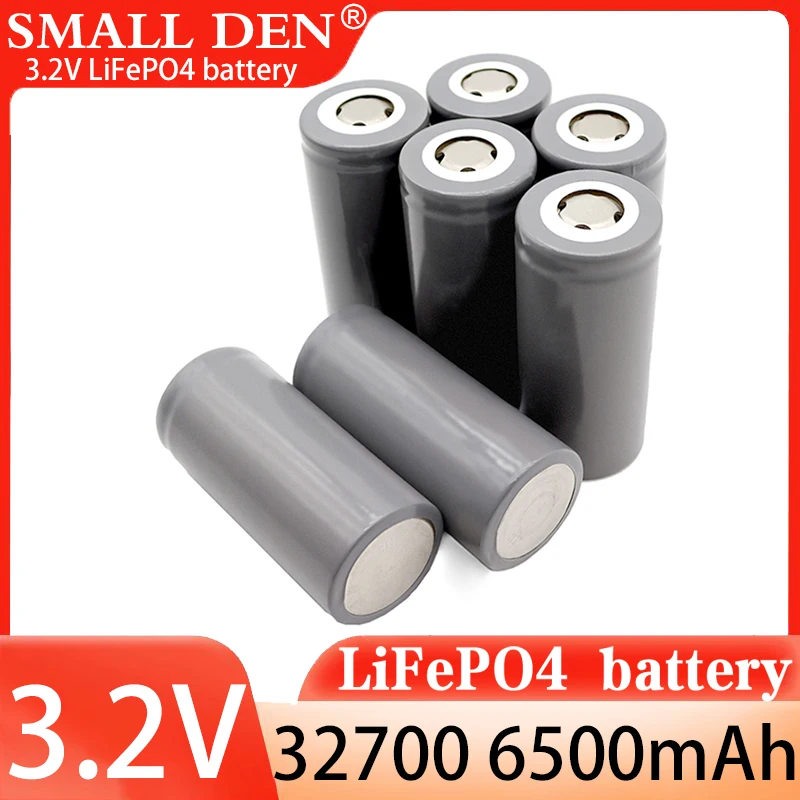 GTK 32700 6500mAh 3.2V  lifepo4 12V 24V 48V cylinder rechargeable battery for motorcycles start battery pack  DIY power pack ect