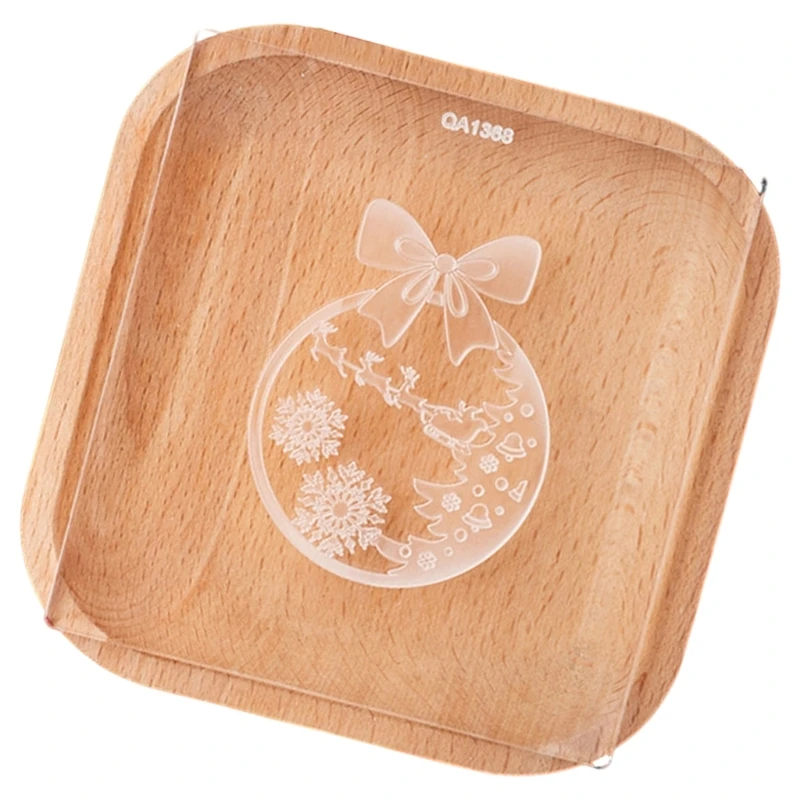 Multipurpose Acrylic Cookie Stamp Christmas Biscuit Mold for Baking Enthusiasts