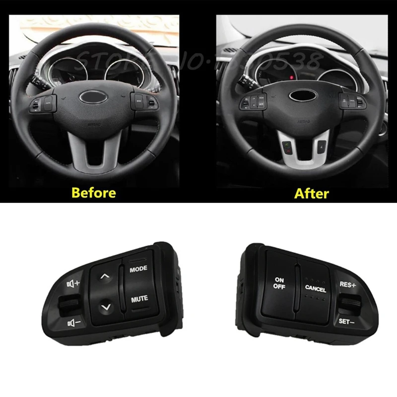 Car 12 Pin Steering PAD Audio Control Switch Answering Phone Steering Wheel Switch For Kia Sportage SL 2011-2016