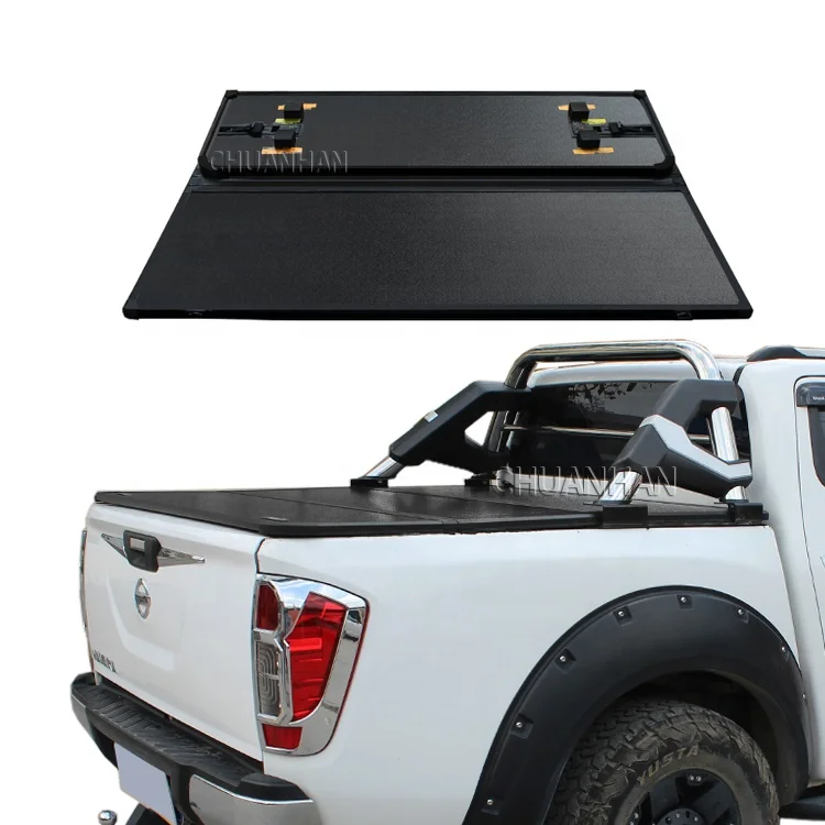 pick up bed cover hard aluminum alloy tri fold tonneau covers for ssangyong musso ford maverick