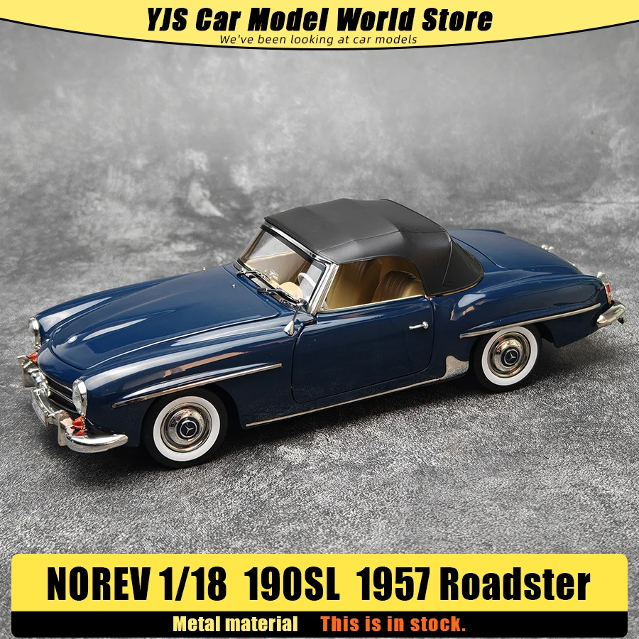 

NOREV литая модель 1:18 новая 190SL 1957 года, модель автомобиля из металлического материала, винтажный автомобиль, статическое украшение, подарочная коллекция