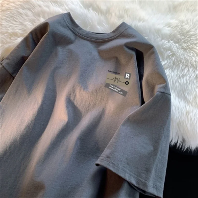 

Свободная мужская хлопковая футболка f Sve, летняя модная солнцезащитная одежда ort Sve, топ из чистого хлопка для мужчин и женщин